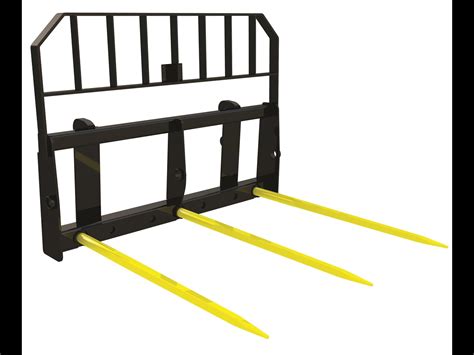 bale fork for skid steer|used skid steer hay spear.